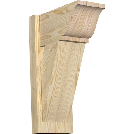 Ekena Millwork Traditional Traditional Rough Sawn Outlooker, Douglas Fir, 8"W x 14"D x 22"H OUT08X14X22TRA01RDF